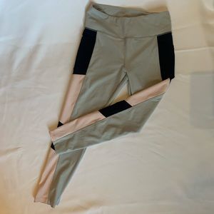 SET of 2 mesh paneled leggings